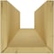 Ekena Millwork 3-Sided (U-beam) Knotty Pine Endurathane Faux Wood Ceiling Beam, Factory Prepped, 12"Wx12"H x10'L BMKP3C0120X120X120UN - alternate 5